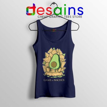 Game of Nachos Avocado Navy Tank Top Game of Thrones Tops S-3XL