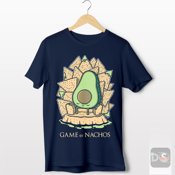 Game of Nachos Avocado Navy Tshirt Game of Thrones