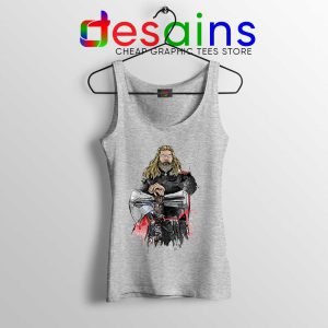 God of Thunder Thor Sport Grey Tank Top Avengers Endgame Tank Tops