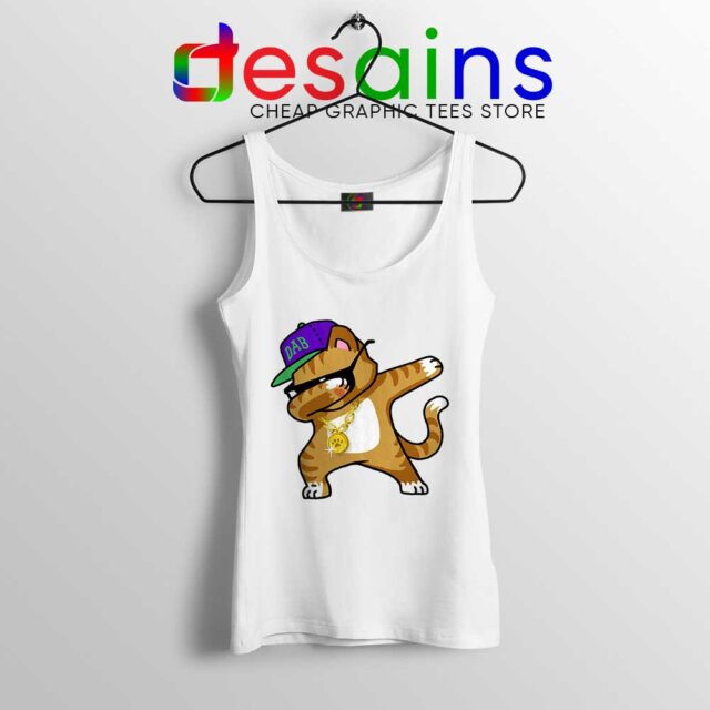 Hip Hop Dabbing Cat Tank Top