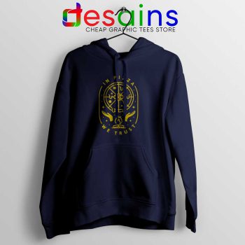 I Love Pizza Navy Hoodie In Pizza We Trust Hoodies Funny Size S-2XL