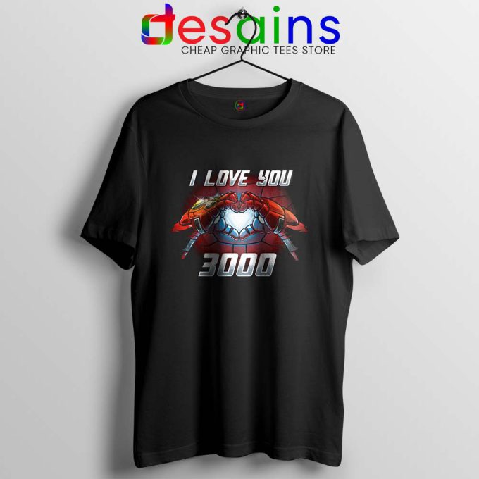 I Love You 3000 Endgame Tshirt Iron Man Tee Shirts S-3XL