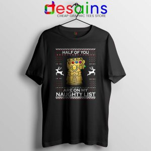 Infinity Xmas Thanos Tshirt Infinity Gauntlet Christmas Tee Shirts S-3XL