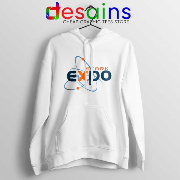 Iron Man Expo White Hoodie The Stark Expo Hoodies Film S-2XL