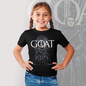 Iron Throne Arya Stark GOAT Kids Tshirt