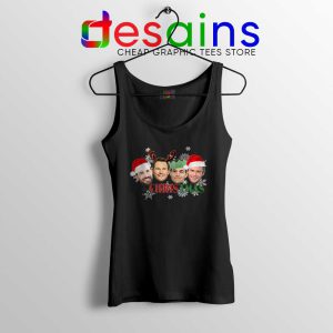 Its Chris Christmas Black Tank Top Chris Evans Pratt Hemsworth Pine Tops