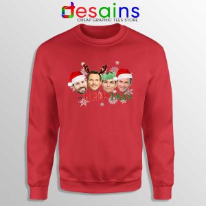 Its Chris Christmas Red Sweatshirt Chris Evans Pratt Hemsworth Pine Sweater