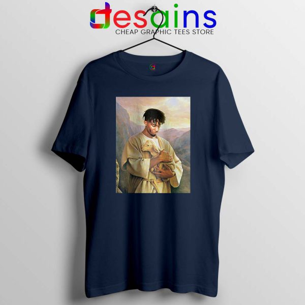 Jesus Playboi Carti Navy Tshirt Playboi Christmas Tee Shirts