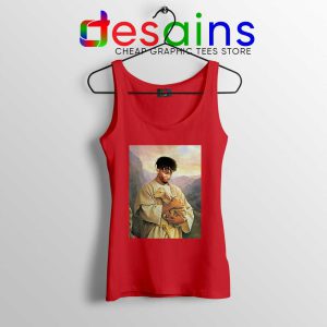 Jesus Playboi Carti Red Tank Top Playboi Christmas Tank Tops