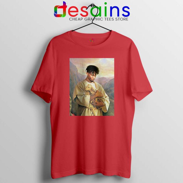 Jesus Playboi Carti Red Tshirt Playboi Christmas Tee Shirts