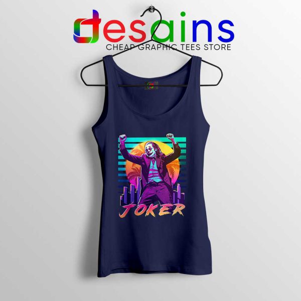 Joker Arthur Fleck Vintage Navy Tank Top Joaquin Phoenix Tops S-3XL