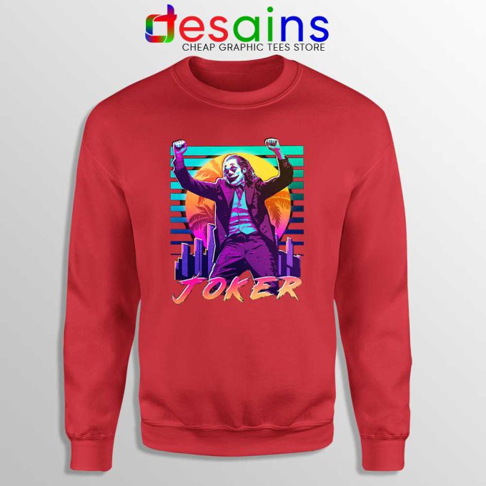 Joker Arthur Fleck Vintage Red Sweatshirt Joaquin Phoenix Sweater