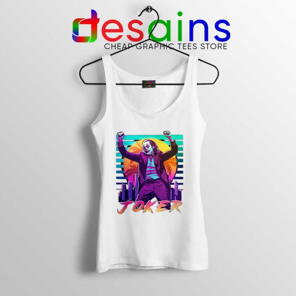 Joker Arthur Fleck Vintage White Tank Top Joaquin Phoenix Tops S-3XL