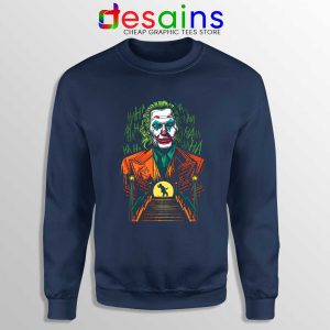 Joker Reborn Arthur Fleck Navy Sweatshirt Hahaha Joker Sweater S-3XL