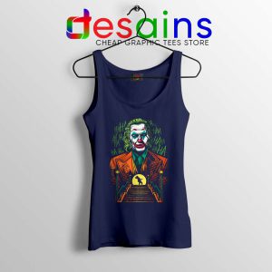 Joker Reborn Arthur Fleck Navy Tank Top Hahaha Joker Tank Tops S-3XL