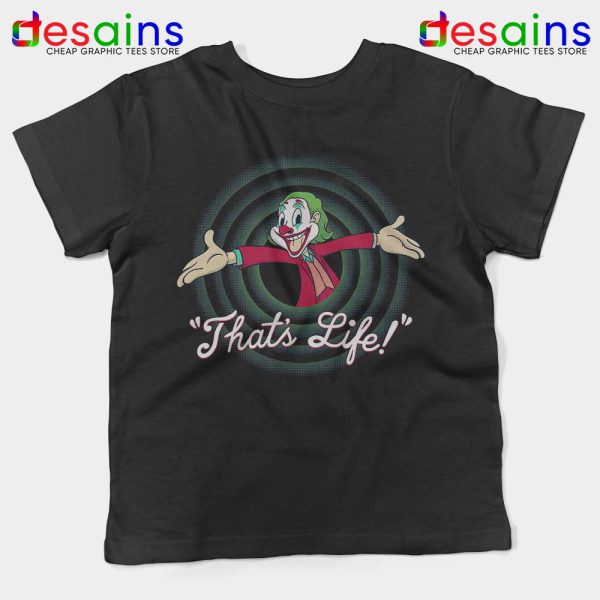 Joker Thats Life Black Kids Tshirt Looney Tunes Youth Tees