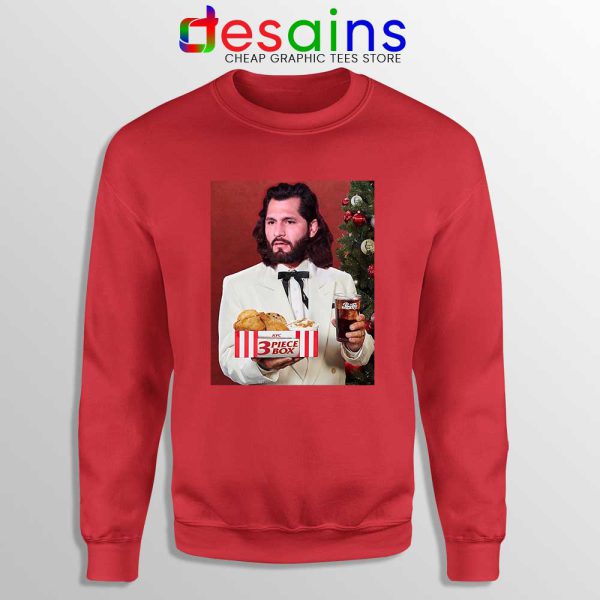 Jorge Masvidal 3 Piece KFC Red Sweatshirt Jorge Masvidal UFC Sweater