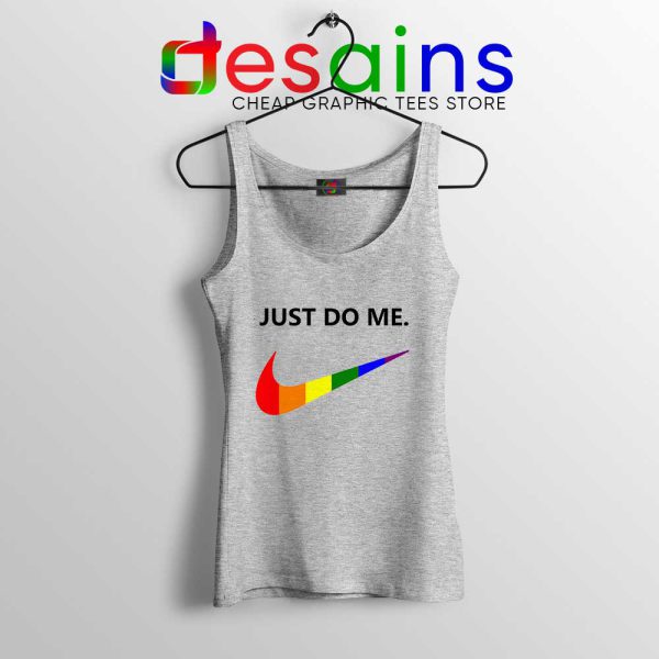 Just Do Me Pride Rainbow Sport Grey Tank Top LGBT Tank Tops S-3XL