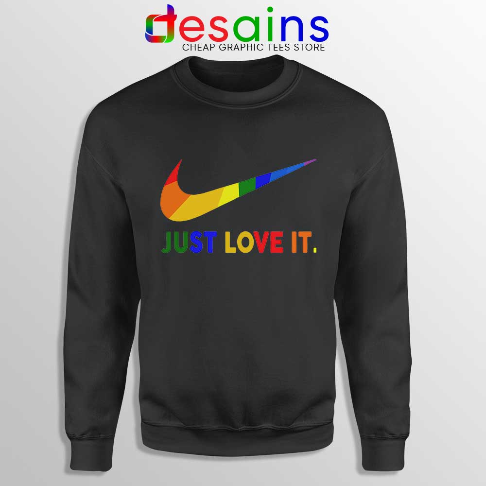 nike just do it rainbow hoodie