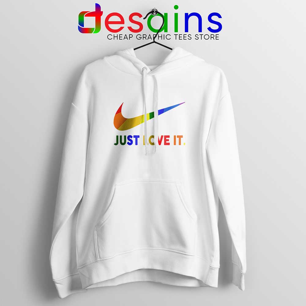 just do it rainbow hoodie