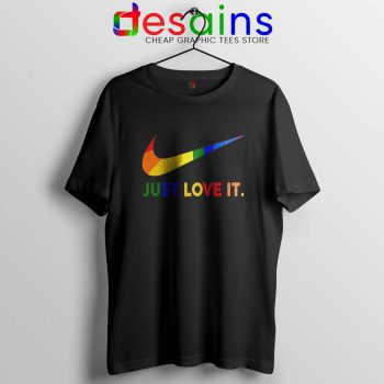 Just Love It Lesbian Marriage Black Tshirt Just Do it LGBT Tee Shirts