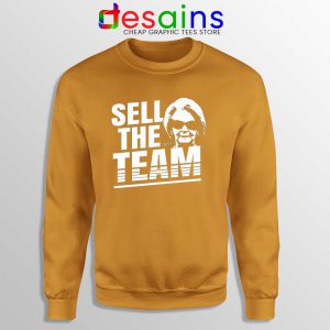 Martha Ford Sell The Team Orange Sweatshirt Detroit Lions Sweater