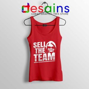 Martha Ford Sell The Team Red Tank Top Detroit Lions Tank Tops S-3XL