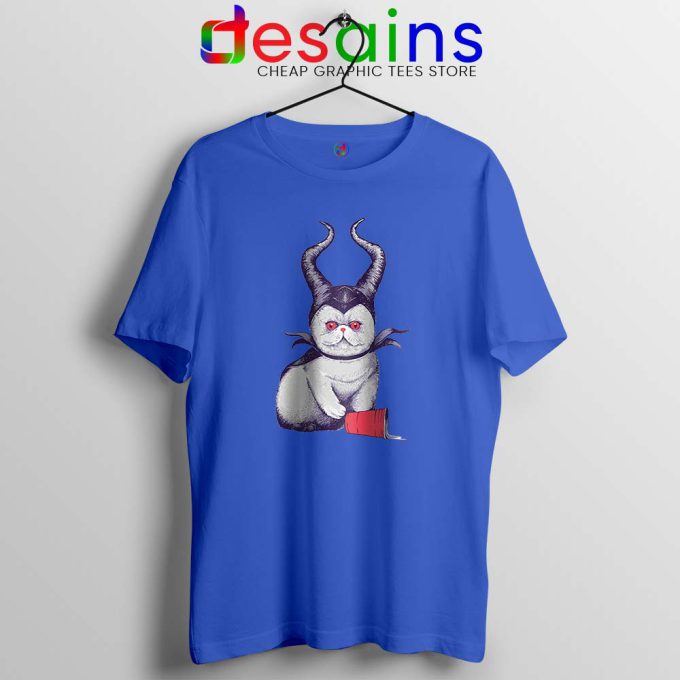 Meow Maleficent Blue Tshirt Meowleficent Mistress of Evil Tees