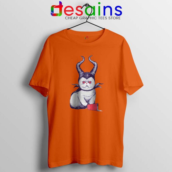 Meow Maleficent Orange Tshirt Meowleficent Mistress of Evil Tees