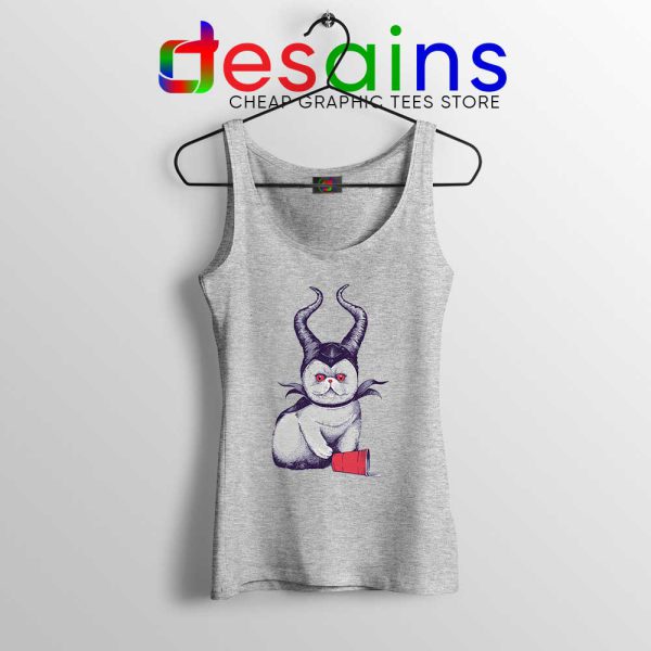 Meow Maleficent Sport Grey Tank Top Meowleficent Mistress of Evil