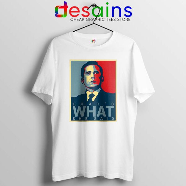 Michael Scott The Office Navy Tshirt That's What She Said Tee Shirts