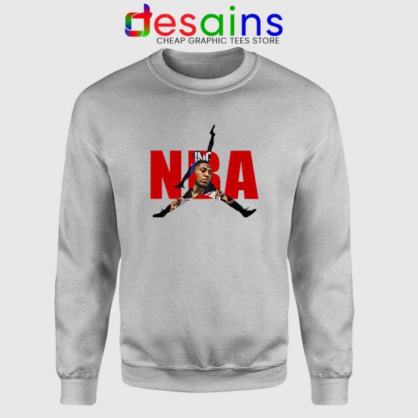 NBA YoungBoy Sport Grey Sweatshirt Never Broke Again Sweater S-3XL