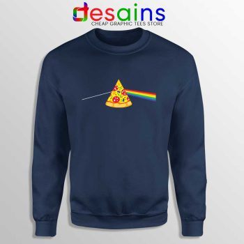 Pink Floyd Pizza Navy Sweatshirt Dark Side of the Pizza Sweater S-3XL