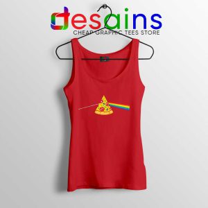 Pink Floyd Pizza Red Tank Top Dark Side of the Pizza Tank Tops