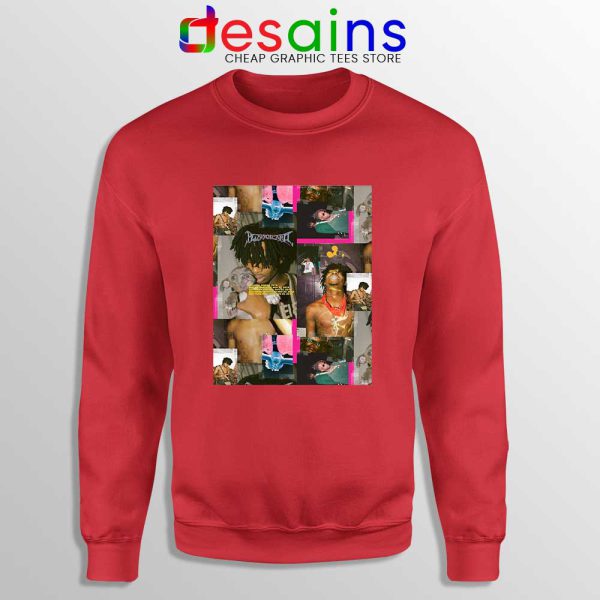 Playboi Carti Photo Collages Red Sweatshirt Playboi Merch Sweater