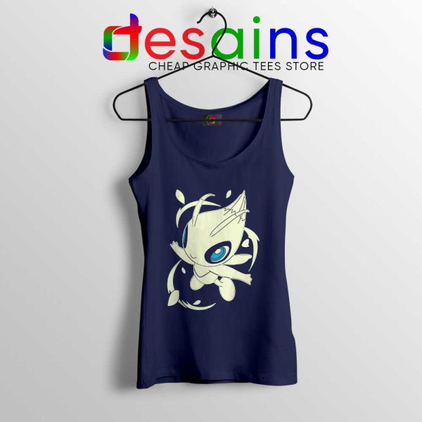 Pokémon GO Celebi Navy Tank Top Pokemon Game Tank Tops