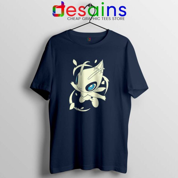 Pokémon GO Celebi Navy Tshirt Pokemon Game Tee Shirts S-3XL