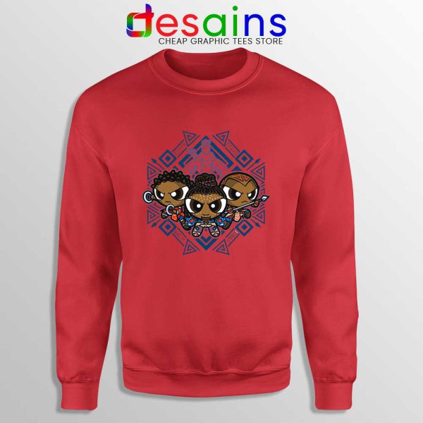 Powerpuff Girls Black Panther Red Sweatshirt Pantherpuff Girls Sweater
