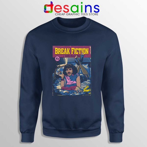 Pulp Fiction Freddie Mercury Navy Sweatshirt Break Fiction Sweater S-3XL