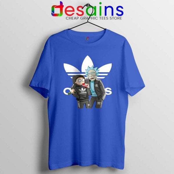 Rick Morty Adidas Clothes Blue Tshirt Rick And Morty Tee Shirts