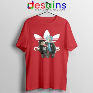 Rick Morty Adidas Clothes Red Tshirt Rick And Morty Tee Shirts