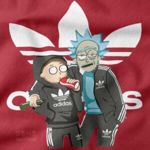 Rick and Morty Parody Sweatshirt – Streetwear Meme Design Adidas