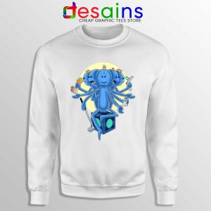 Rick and Morty The Allseeker White Sweatshirt Meeseeks Portal Sweater