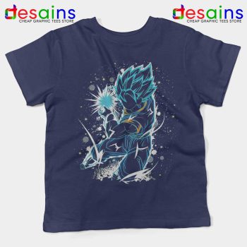 Saiyan Fusion Dragon Ball Navy Kids Tshirt Goku Vegeta Youth Tee Shirts