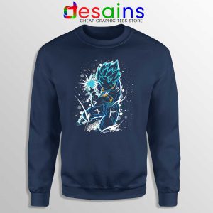 Saiyan Fusion Dragon Ball Navy Sweatshirt Goku and Vegeta Sweater