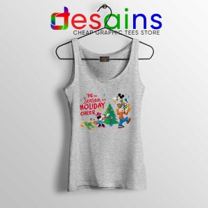 Season for Holiday Cheer Disney Sport Grey Tank Top Christmas Tops