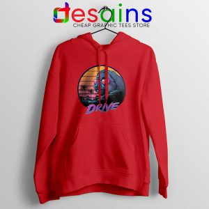 Slow Drive Sloth Red Hoodie Funny Sloth Animal Hoodies Size S-2XL