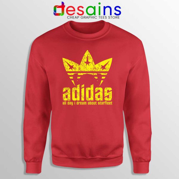 Star Trek Starfleet Adidas Red Sweatshirt Starfleet Costume Sweater