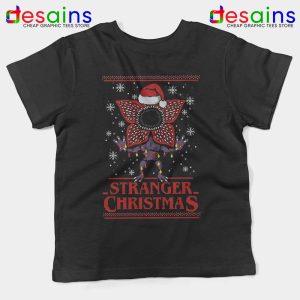 Stranger Christmas Demogorgon Kids Tshirt Stranger Things Youth Tees