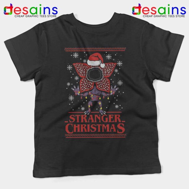 Stranger Christmas Demogorgon Kids Tshirt